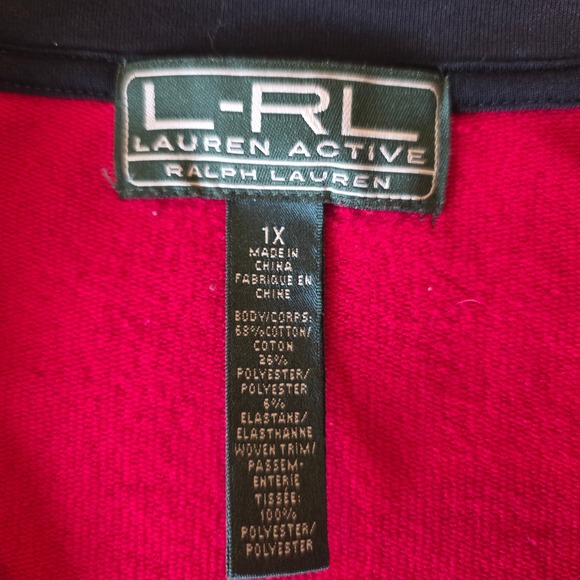 Lauren Ralph Lauren Active Women 1X Red Full Zip Hooded Jacket Southwest Patch - Picture 5 of 12